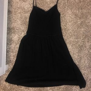 Black mini dress